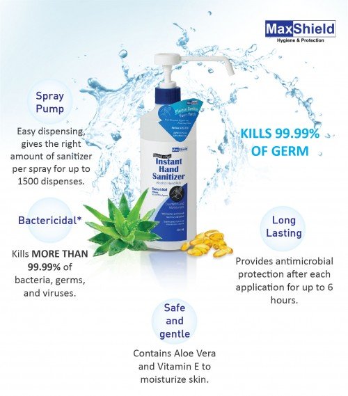 Maxshield Instant Hand Sanitizer Benefits