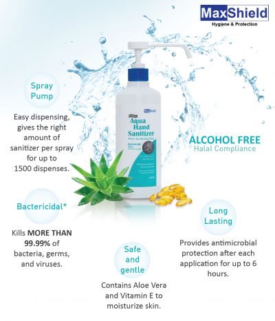 Maxshield Aqua Hand Sanitizer Benefits