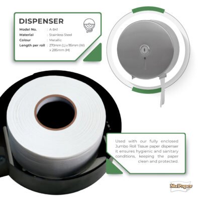 Jumbo Roll Tissue Dispenser Spec